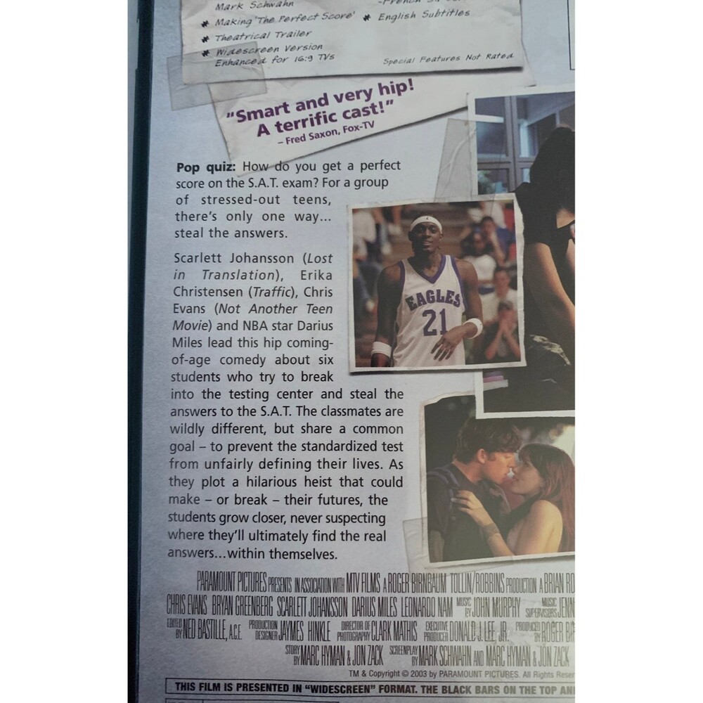 The Perfect Score DVD - Picture 3 of 4